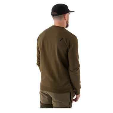 Sweat Homme Kaki Trakker CR Logo Sweatshirt