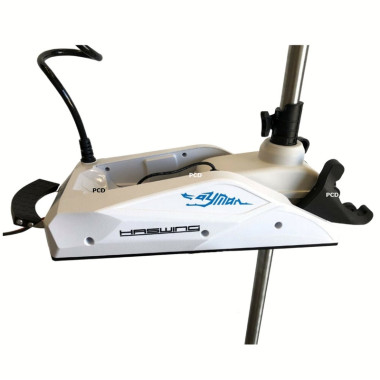 Moteur Electrique Haswing Cayman-B 80Lbs 24V Blanc Fonction GPS Version G 1.6 Arbre de 250cm