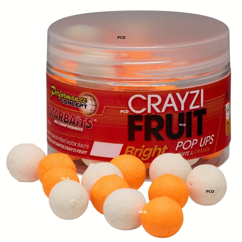 Bouillettes Flottantes Starbaits Crayzi Fruit Bright Pop Up 50G