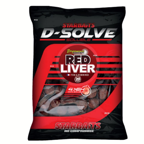 Bouillettes Solubles Starbaits Performance Concept Red Liver D-Solve 2Kg500