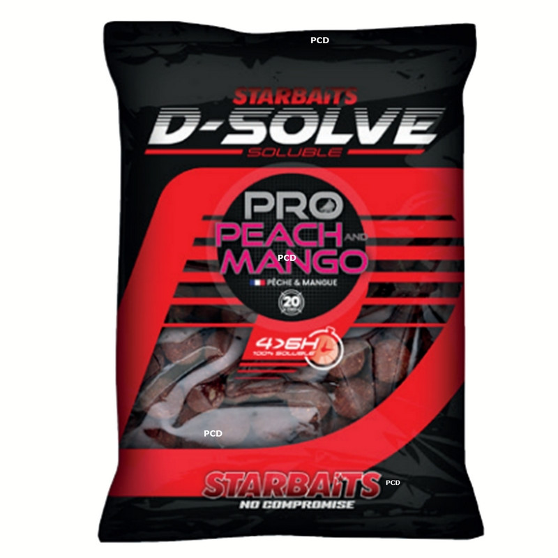 Bouillettes Solubles Starbaits Performance Concept Peach & Mango D-Solve 2Kg500