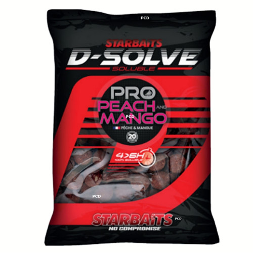 Bouillettes Solubles Starbaits Performance Concept Peach & Mango D-Solve 2Kg500