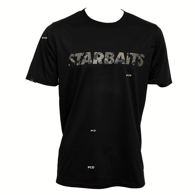Tee Shirt Homme Starbaits Black Camo