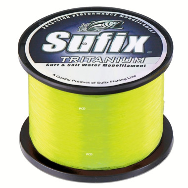 Nylon Sufix Tritanium 1/4 LB Néon Chartreuse