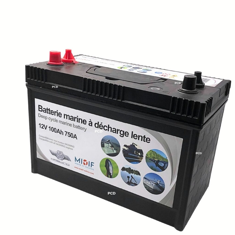 Batterie Marine Haswing Double Bornes 12V 100Ah