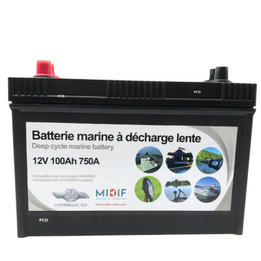 Batterie Marine Haswing Double Bornes 12V 100Ah