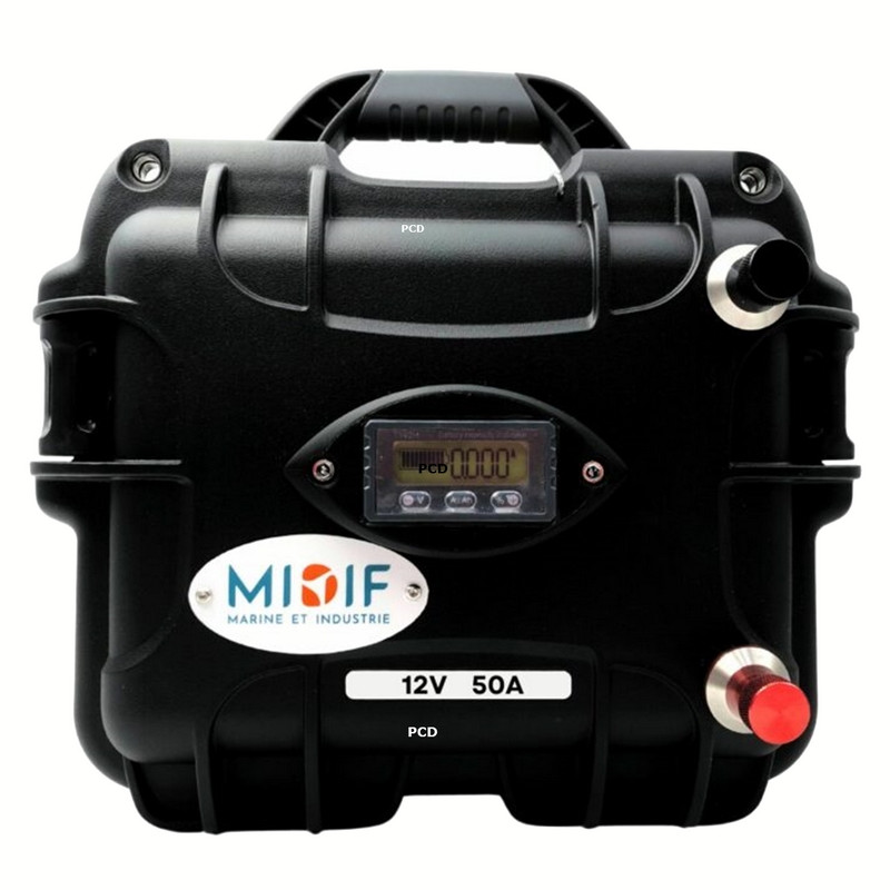 Batterie Lithium Haswing LifePo4 4S Valise 12V 50Ah Avec Chargeur