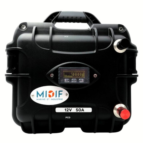 Batterie Lithium Haswing LifePo4 4S Valise 12V 50Ah Avec Chargeur