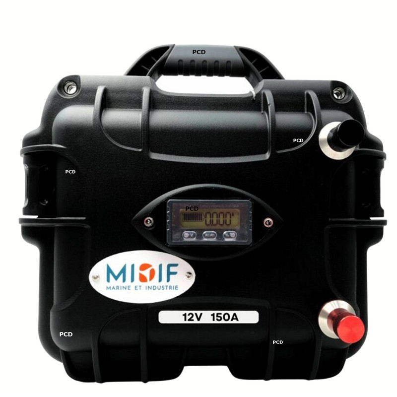 Batterie Lithium Haswing LifePo4 4S Valise 12V 150Ah Avec Chargeur