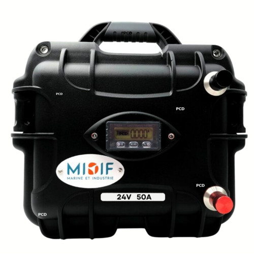 Batterie Lithium Haswing LifePo4 8S Valise 24V 50Ah Avec Chargeur