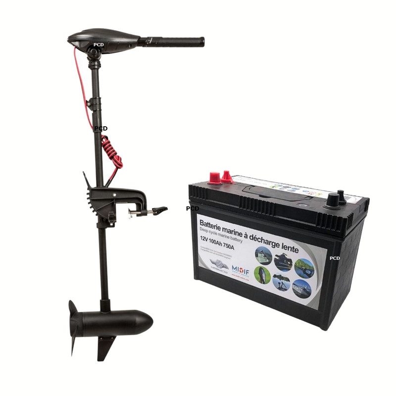 Pack Complet Moteur Electrique Haswing Osapian 2026 12V 55 Lbs Avec Batterie Marine