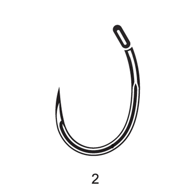 Hameçons Carp Spirit Razor Point Round Curve Barbless Par 10