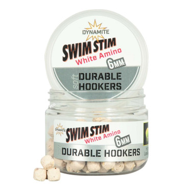 Pellets Dynamite Baits Swim Stim Durable Hook Pellets White Amino 52G