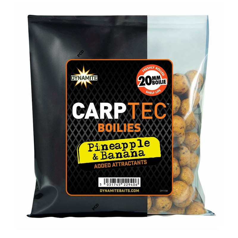 Bouillettes Dynamite Baits Carptec Pineapple Et Banana Boilies 20MM 300G