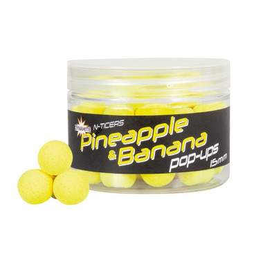 Bouillettes Flottantes Dynamite Baits N-Ticers Hookbaits Pineapple Et Banana Pop-Ups 15MM 40G