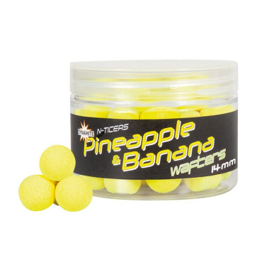 Bouillettes Equilibrées Dynamite Baits N-Ticers Wafters Pineapple Et Banana 14MM 40G