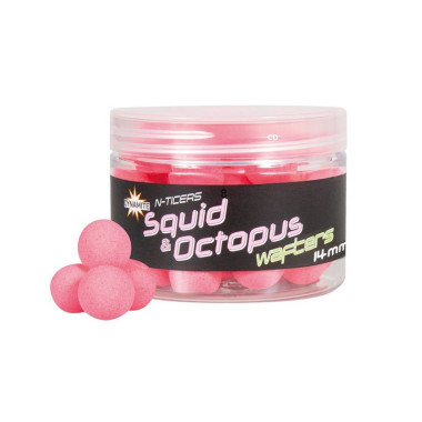 Bouillettes Flottantes Dynamite Baits N-Ticers Hookbaits Squid et Octopus Wafters 14MM 40G