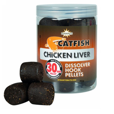 Pellets Solubles Dynamite Baits Catfish Chicken Liver Dissolver Hook Pellets 30MM