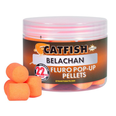 Pellets Flottants Carpe Et Silure Dynamite Baits 162G 22MM Belachan Orange Fluro Pop-Ups