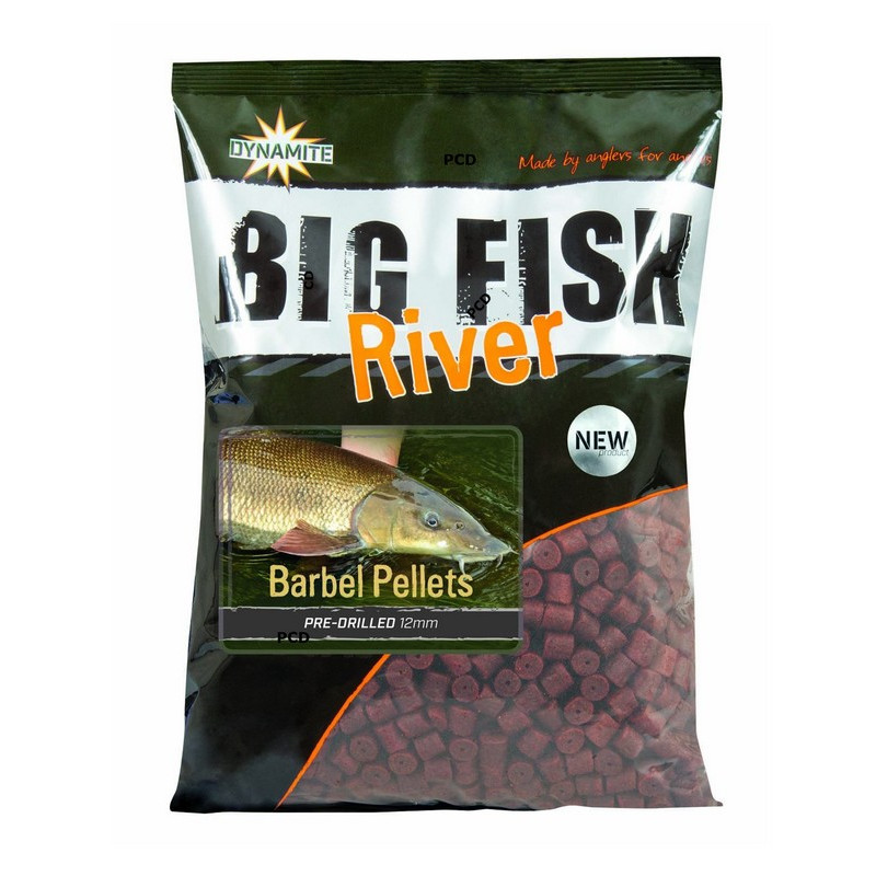 Pellets Barbeau Dynamite Baits Big Fish River Barbel Pellets Pre-Drilled 1KG800