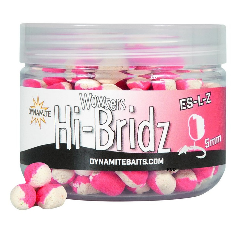Wafters Dynamite Baits Wowsers Hi-Bridz Hi-Vis Es-L-Z Pink and White Wafters 40G