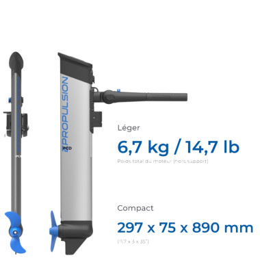 Moteur électrique E-Propulsion eLite Arbre Court 500W