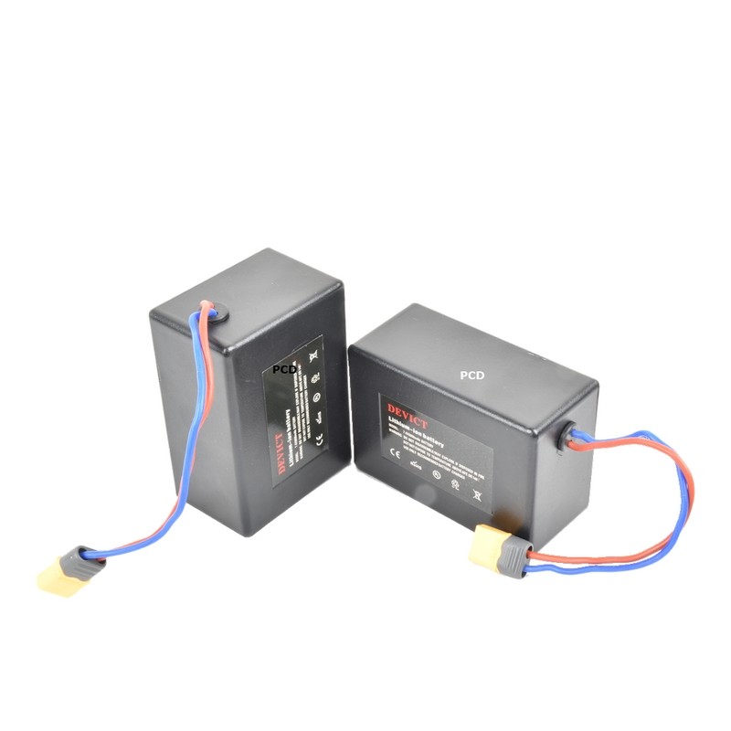 Jeu de 2 Batteries Lithium Pour Bateaux Amorceurs Anatec 7,4V 8Ah