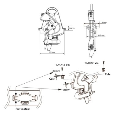 Moteur électrique Haswing W40 40Lbs Spécial Kayak