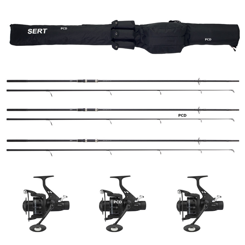 Pack Carpe Débrayable Carp Training 12P 3 Cannes