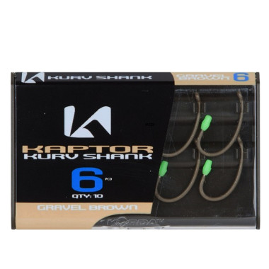 Hameçons Korda Kaptor Kurv Shank Gravel Par 10
