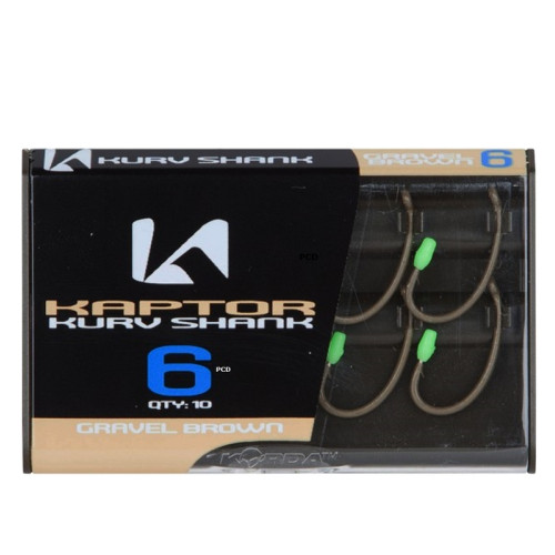 Hameçons Korda Kaptor Kurv Shank Gravel Par 10