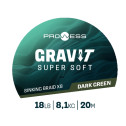 Tresse Prowess Gravi-T Super Soft Sinking Braid X8 Dark Green 20M