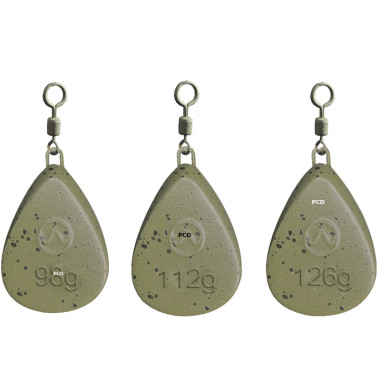 Plombs Prowess Flat Pear Camo Swivel Par 2