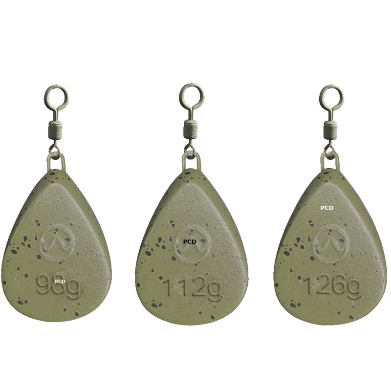 Plombs Prowess Flat Pear Camo Swivel Par 2