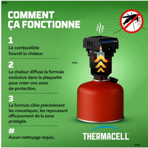 Bouclier Anti-moustiques A Combustible Thermacell MRP‑BX Backpacker