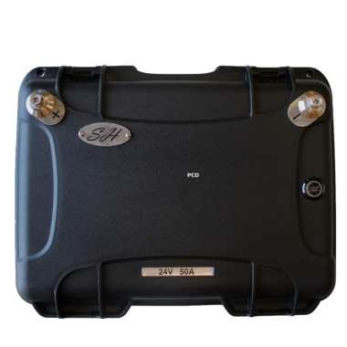 Batterie Lithium 7S 24V 50Ah Avec Sortie Régulée 12V Sh Lithium Et Chargeur