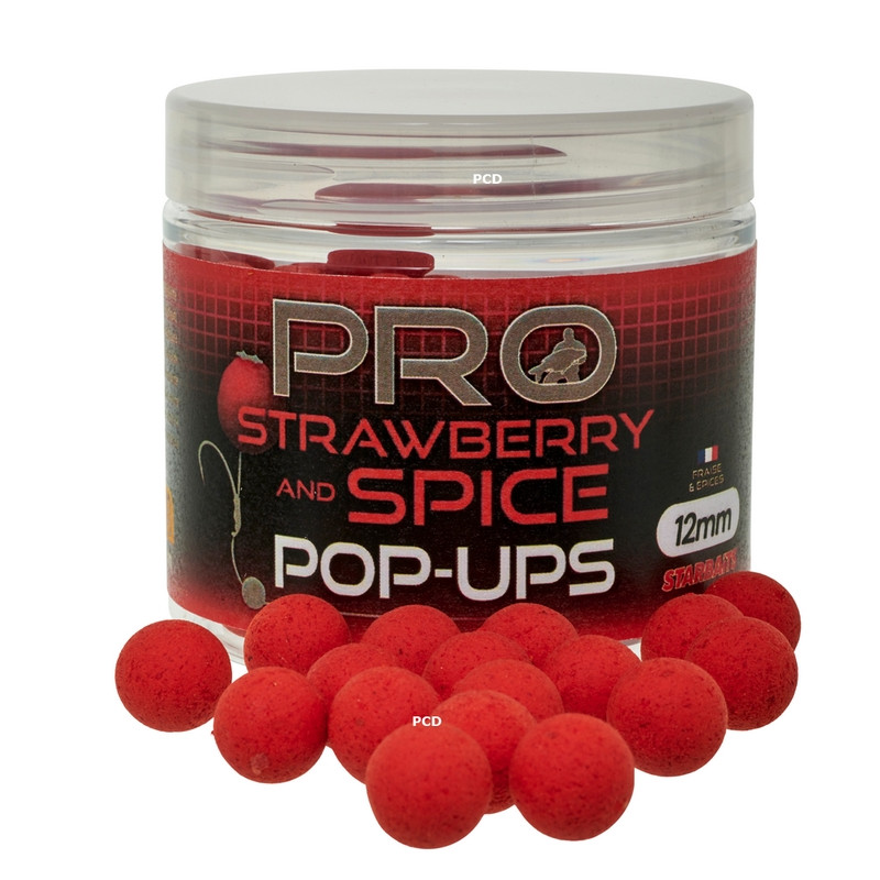 Bouillettes Flottantes Starbaits Probiotic Pro Strawberry Spice Pop Up 50G
