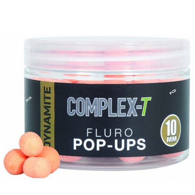Bouillettes Flottantes Dynamite Baits Complex-T Fluoro Pop-Ups And Dumbells