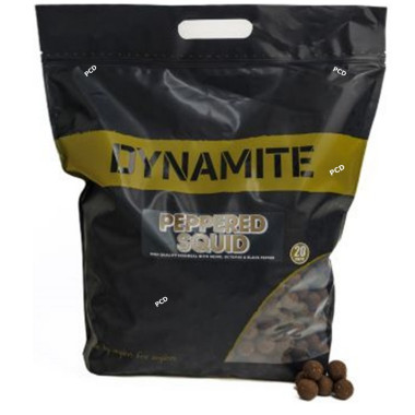 Bouillettes Dynamite Baits Peppered Squid Boilies 5KG