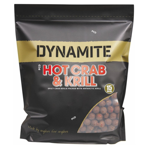 Bouillettes Dynamite Baits Hot Crab & Krill Boilies 5KG