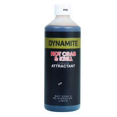 Attractant Dynamite Baits Hot Crab & Krill Liquid Attractant 500ML