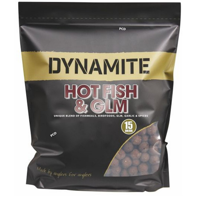 Bouillettes Dynamite Baits Big Fish Hot Fish & GLM Boilies 5KG