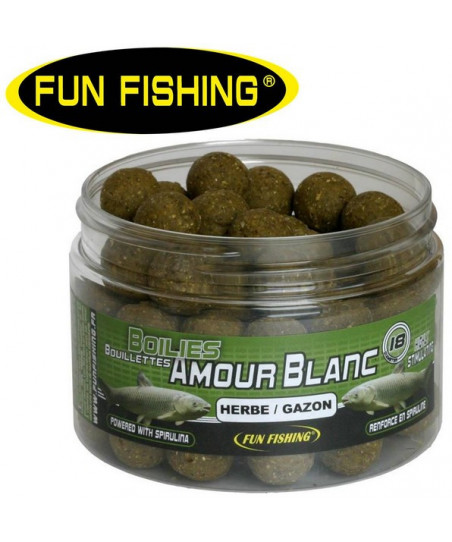 Bouillettes Flottantes Fun Fishing 250G Herbe/Gazon Amour Blanc