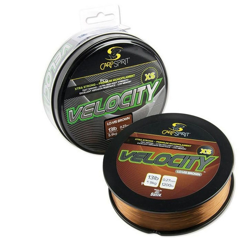 Nylon Carp Spirit Velocity XS Lo-Vis Clear 1200M