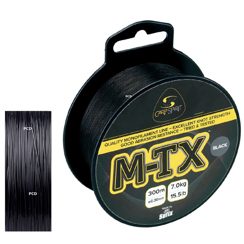 Nylon Carp Spirit M-TX Black 300M