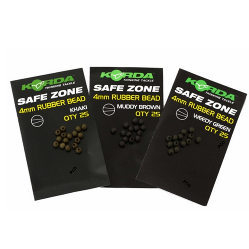 Perles Caoutchouc 4mm Korda Par 25