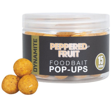 Bouillettes Flottantes Dynamite Baits Peppered Fruit Foodbait Pop-Ups 15mm