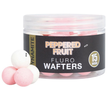 Bouillettes Equilibrées Dynamite Baits Wafters Peppered Fruit Fluro 15mm