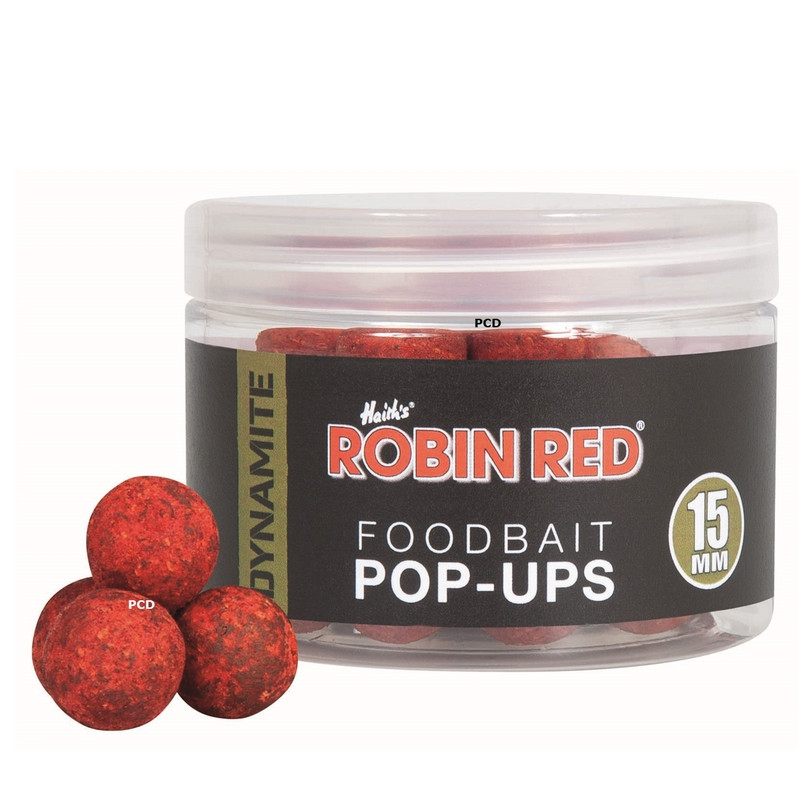 Bouillettes Flottantes Dynamite Baits Robin Red Foodbait Pop-Ups 15mm
