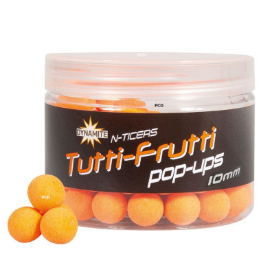 Bouillettes Flottantes Dynamite Baits N-Ticers Hookbaits Tutti-Frutti Pop-Ups